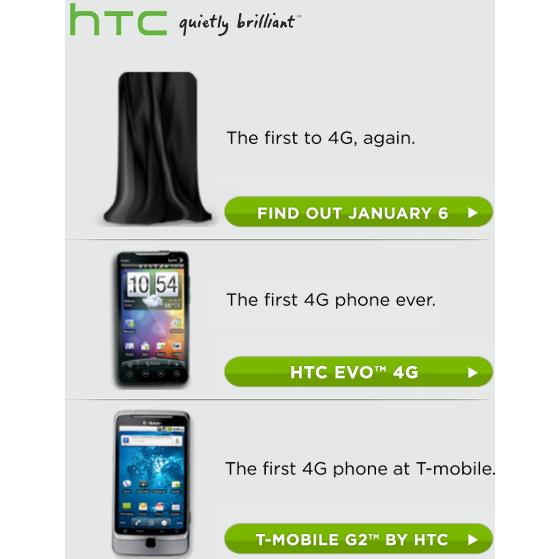HTC, 6 ocak tarihinde 4G desteği sunan yeni bir akıllı telefon tanıtmaya hazırlanıyor