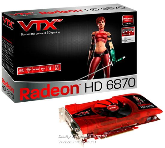 VTX3D özel tasarımlı Radeon HD 6870 modelini duyurdu
