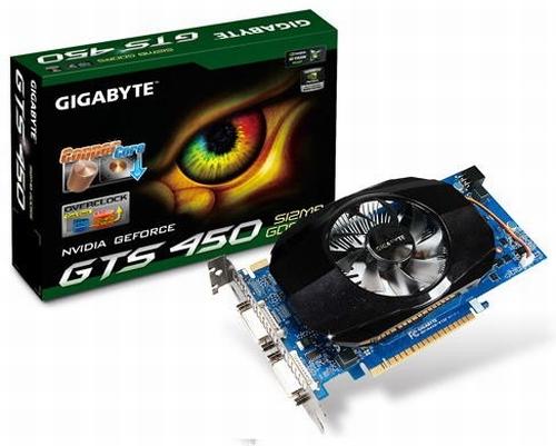 Gigabyte 512MB bellekli GeForce GTS 450 modelini satışa sunuyor
