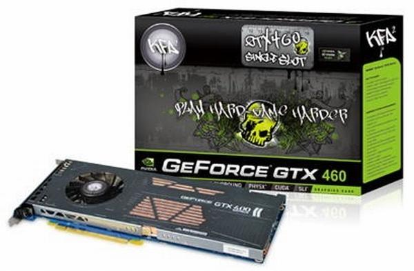 KFA2 tek slot tasarımlı ve WHDI teknolojili iki yeni GeForce GTX 460 hazırladı