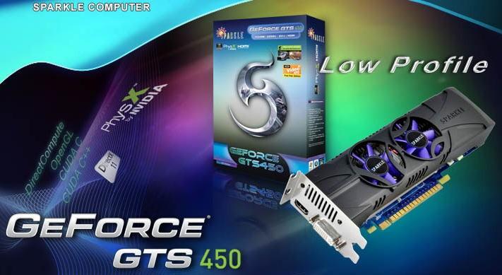 Sparkle düşük profilli GeForce GTS 450 modelini duyurdu