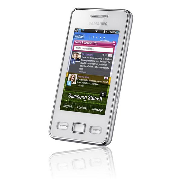Samsung'dan bütçe dostu dokunmatik ekranlı telefon: S5260 Star II