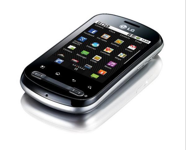 Android işletim sistemine sahip LG P350 Optimus Me internette boy gösterdi