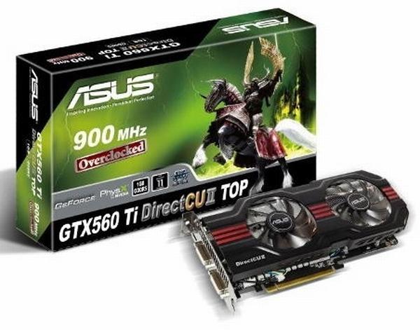 Asus'un GeForce GTX 560 Ti DirectCU II modeli detaylandı