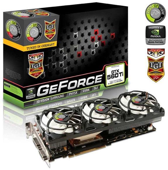 Point of View üç fanlı soğutucu ile donattığı GeForce GTX 560 Ti Beast modelini tanıttı