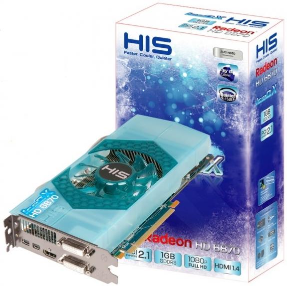 HIS özel tasarımlı Radeon HD 6870 IceQ X modellerini duyurdu