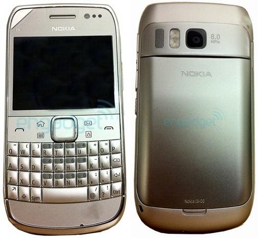 QWERTY klavyeli ve VGA ekranlı Nokia E6-00'ın fotoğrafları internete sızdırıldı