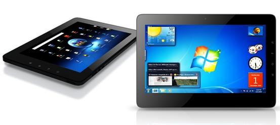 ViewSonic'den hem Android 2.2 hem Windows 7 işletim sistemli tablet: ViewPad 10 Pro