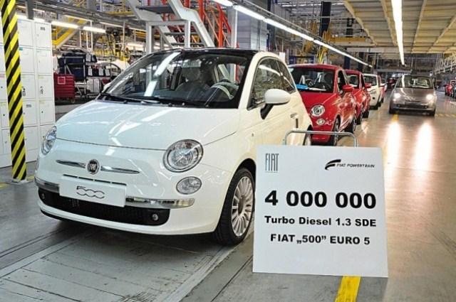 4 milyonuncu 1.3 MultiJet turbo dizel motor üretildi, Fiat 500'ü hareket ettirecek