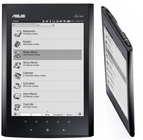 Asus elektronik kitap okuyucusu/dijital not defteri Eee Note EA800'ü satışa sundu