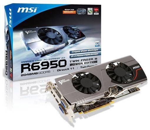 MSI, Twin Frozr III soğututuculu Radeon HD 6950 modelini kullanıma sunuyor