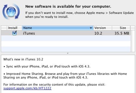 iOS 4.3 için iTunes 10.2 yayınlandı