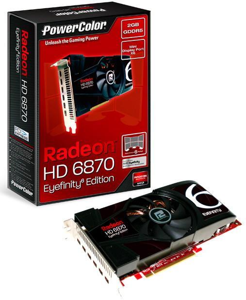 PowerColor, 2GB GDDR5 bellekli ve Eyefinity6 destekli Radeon HD 6870 modelini duyurdu