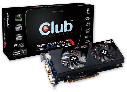 Club 3D özel tasarımlı GeForce GTX 560 Ti CoolStream modelini duyurdu