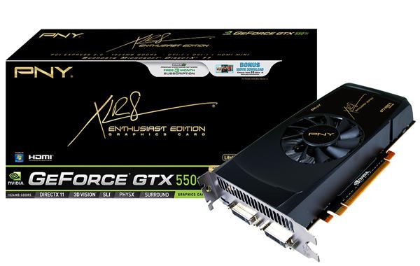 PNY, GeForce GTX 550 Ti XLR8 modelini ömür boyu garanti ile sunuyor