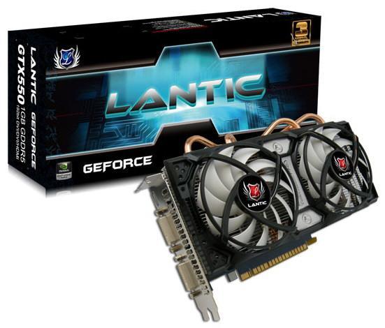 GPU hızı en yüksek GeForce GTX 550 Ti Lantic'den geliyor; 1040MHz