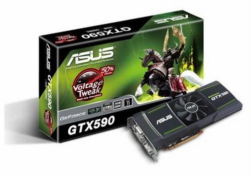 Asus referans tasarımlı GeForce GTX 590 modelini duyurdu
