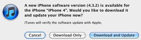 Apple, iOS 4.3.2'i yayınladı