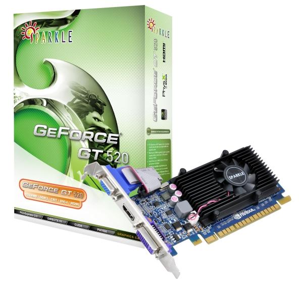 Sparkle, GeForce GT 520 modelini duyurdu