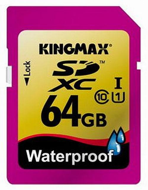 Kingmax su geçirmez özellikteki 64GB SDXC bellek kartını tanıttı