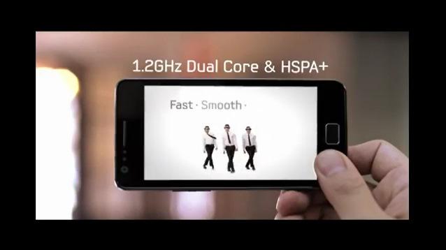 Samsung Galaxy S II için 6. reklam yayınlandı. Odak noktası: İşlemci ve HSPA+