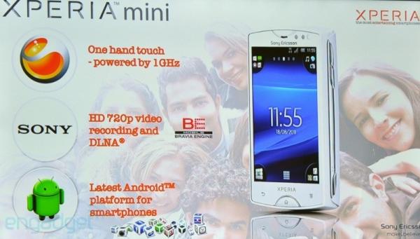 Sony Ericsson'dan 720p video kaydedebilen en küçük akıllı telefon; Yeni Xperia Mini