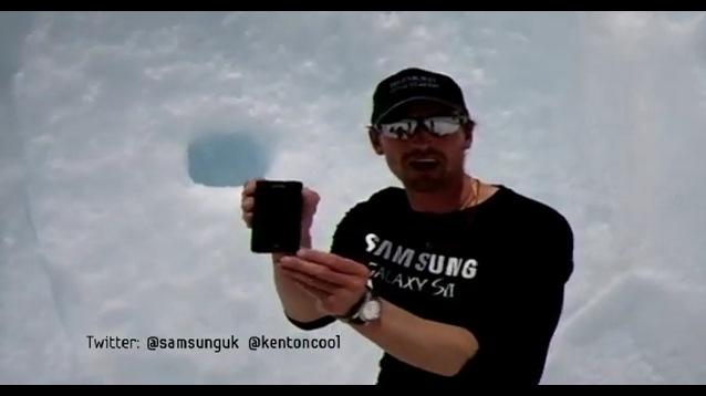 Samsung'un tanıtımları sürüyor: Galaxy S II, Kenton Cool ile Everest'in zirvesinde