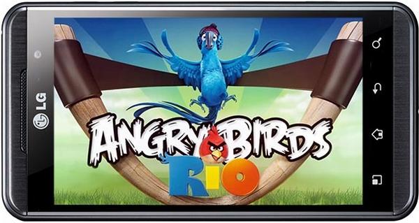Kızgın Kuşlar, LG'yi de etkiledi; Optimus serisi telefonlar Angry Birds Rio oyunu ile gelecek