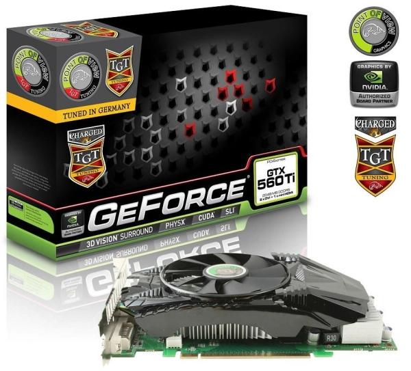Point of View 2GB bellekli GeForce GTX 560 Ti Charged ve Ultra Charged modellerini duyurdu