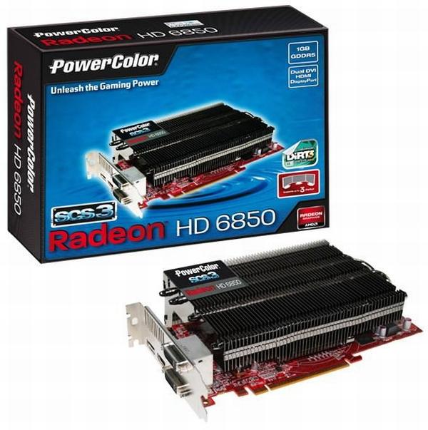 PowerColor pasif soğutmalı Radeon HD 6850 SCS3 modelini duyurdu