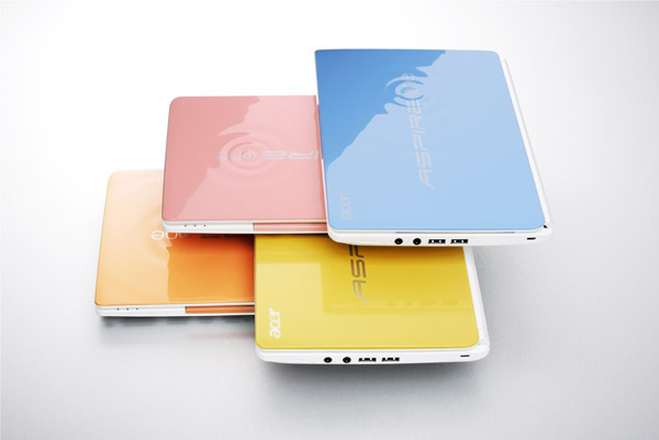 Acer'dan renk seçenekleriyle dikkat çeken yeni netbook; Aspire One Happy 2