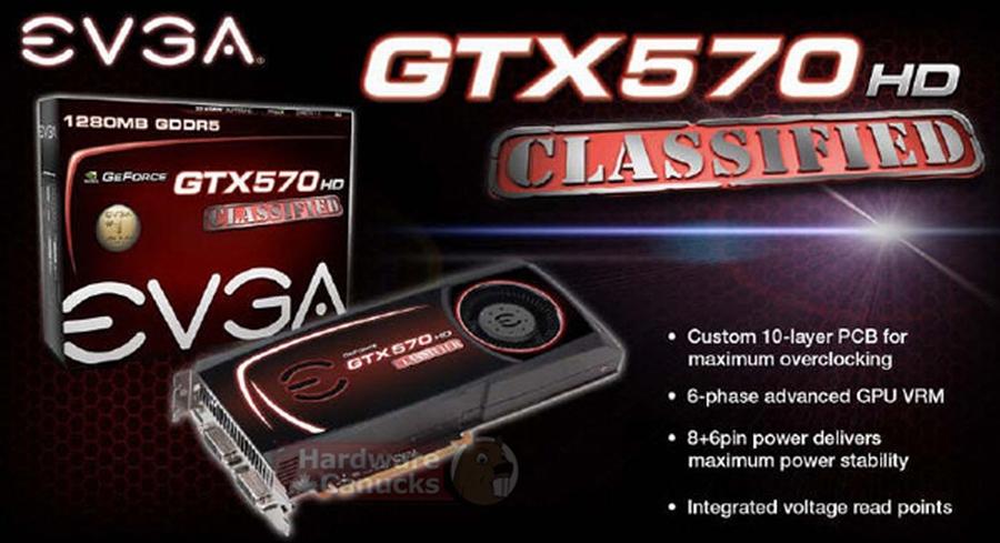 EVGA'nın yeni ekran kartı GeForce GTX 570 HD Classified detaylandı
