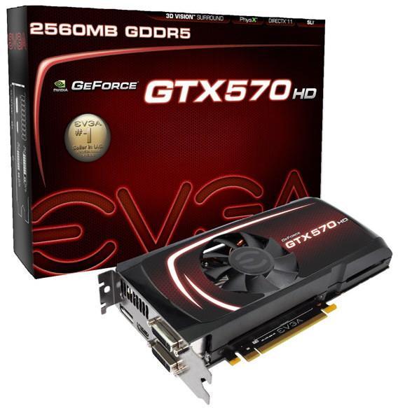 EVGA 2560MB GDDR5 bellekli GeForce GTX 570 modelini duyurdu