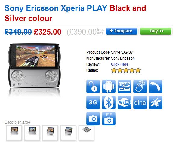 İngiltere'de oyun odaklı Sony Ericsson Xperia Play'in fiyatında indirime gidildi