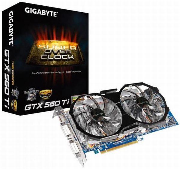 Gigabyte özel tasarımlı GeForce GTX 560 Ti SuperOverclock modelini güncelledi