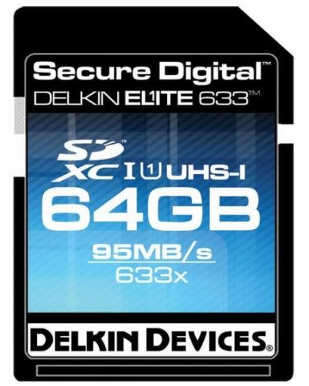 Delkin'den 95MB/saniye okuma hızı sunan SDXC bellek kartı