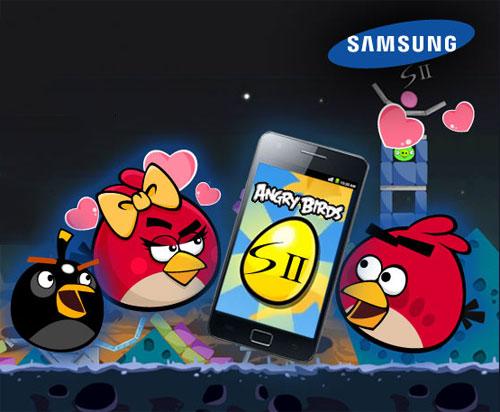 Rovio, Angry Birds'e Samsung Galaxy S II'ye özel olarak altın yumurta bölümünü ekledi