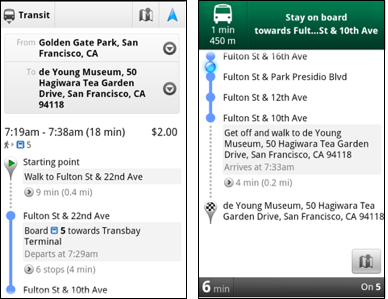 Google Maps 5.7 yayınlandı; 400+ şehirde toplu taşıma desteği, daha gelişmiş navigasyon