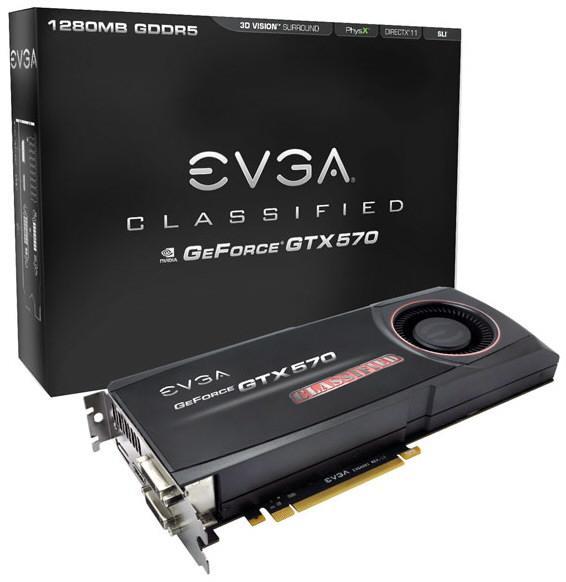 EVGA, GeForce GTX 570 Classified modelini duyurdu