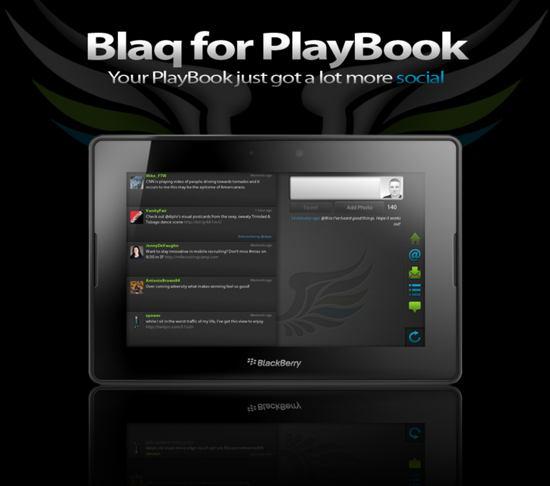 Playbook artık daha sosyal; Blaq for Playbook 1.1 Blackberry App World'de
