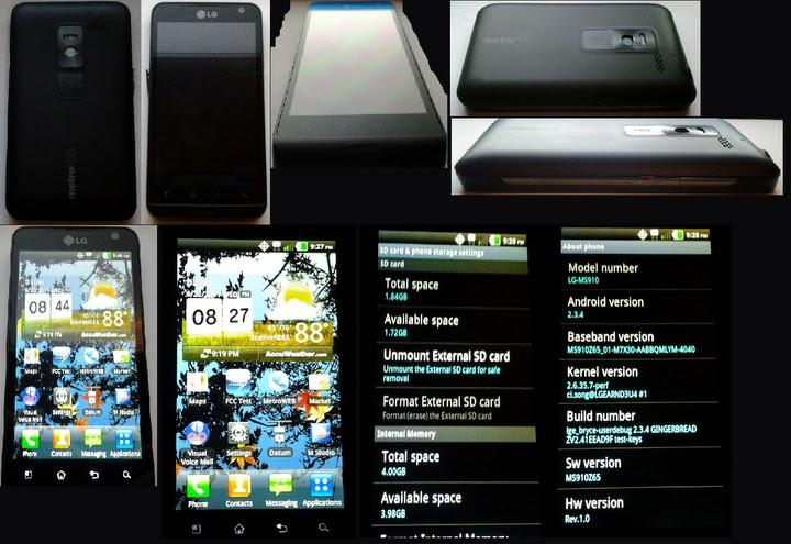 4.3-inç ekranlı ve Android 2.3.4'lü LG ''Bryce'' MS910'un fotoğrafları sızdırıldı 