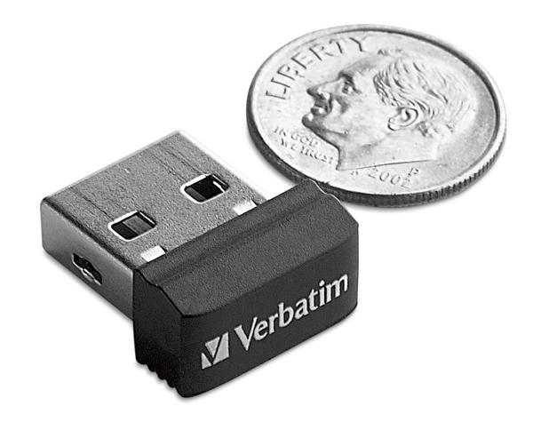 Verbatim'den boyutlarıyla dikkat çeken Store 'n' Stay serisi USB bellekler