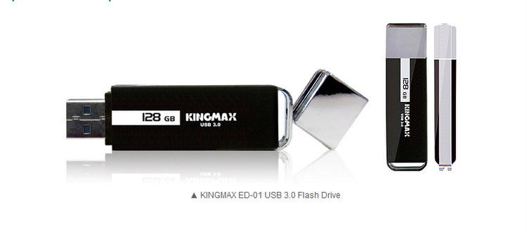 Kingmax'dan 66 MB/sn okuma, 41 MB/sn yazma hızına sahip USB bellek: ED-01