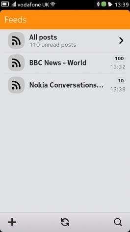 Nokia, N9 modelindeki RSS, Email ve Notes uygulamalarını gösterdi