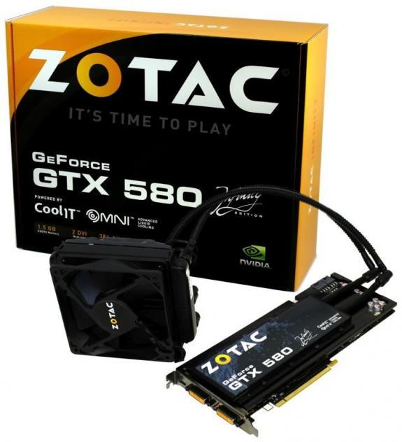 Zotac'dan su soğutmalı yeni ekran kartı; GeForce GTX580 Infinity Edition