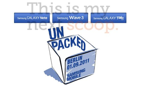İddia: Samsung, IFA 2011'de Galaxy TAB 7.7, Galaxy Note ve Wave 3'ü tanıtabilir