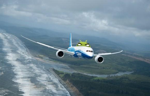 Boeing firması 787 Dreamliner serisi uçaklarında eğlence sistemi olarak Android kullanma kararı aldı