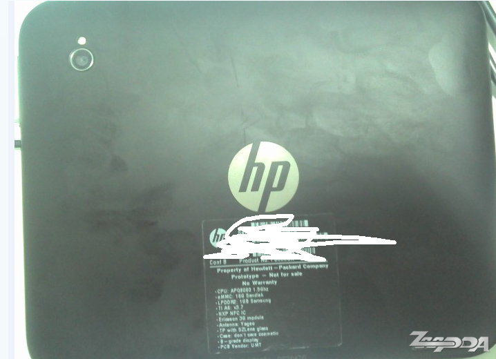 HP'nin 7 inçlik tabletinin prototipi internete sızdı 