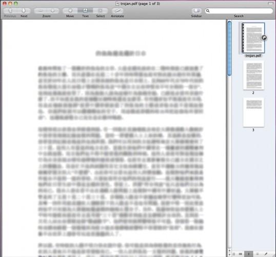 Mac OS X'de yeni bir PDF truva atına karşı açık ortaya çıktı