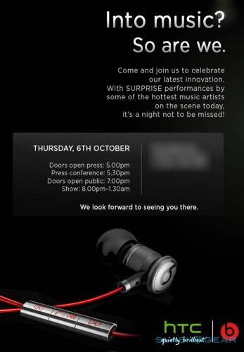HTC, 6 Ekim'de Londra'da düzenleyeceği etkinlik için davetiyeyi yayınladı